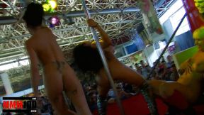 one colourful show with lesbian girls at the erotic festival seb 2010 in barcelona