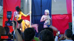 one colourful show with lesbian girls at the erotic festival seb 2010 in barcelona
