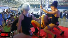 one colourful show with lesbian girls at the erotic festival seb 2010 in barcelona