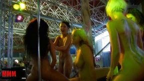 one colourful show with lesbian girls at the erotic festival seb 2010 in barcelona