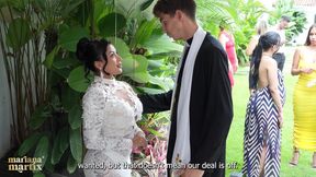 The Martix Wedding Chapter Iv - Mariana Fucks the Priest in a Bathroom After Getting Married