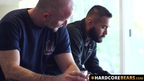 HardcoreBears.com - Hunk Avi Strider relentlessly barebacks Adam James in hardcore ac