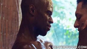 Cute black jock Isaiah Taye is ass penetrated by hung Tristan Hunter