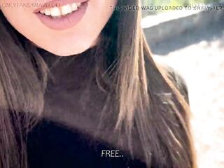 Unknown Beauty Eats My Knob in Public - Green Eyes Ejaculation on the Face