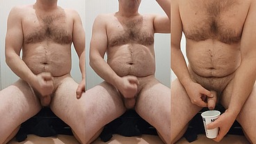 VID 439 Ma masturbez si imi beau sperma si pisatul in genunchi (5min)