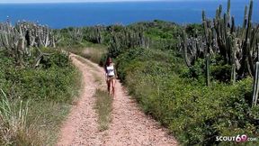 ”Beach Assfucking For Skinny Teen Nessa Devil In Mmf Threesome”