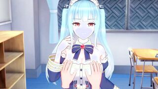 Azur lane: Neptune sex with great women (3D Cartoon)