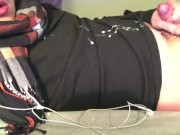 Like my scarf? Oya, big cumshot too!