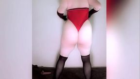 COLOSSARE84 - rabudo de vermelho provocando e rebolando