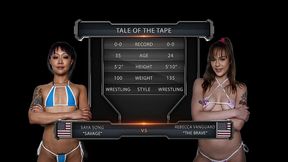 rebecca vanguard vs saya song female wrestling