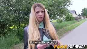 Busty babe Ella riding cock for money