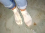 Locked myself in the basement and I had to pee my pants