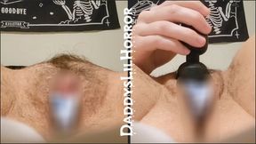 Close Up Panty Stuffed Pussy Vibe Play