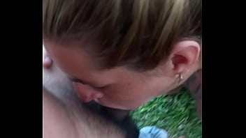 Masturbate outdoor ends with deep anal