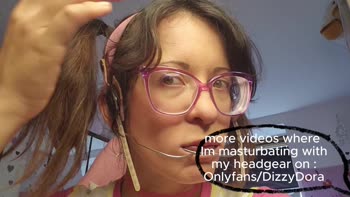 NerdyGermangirl's Cute Braces Confession: Solo Pigtails & Big Tits