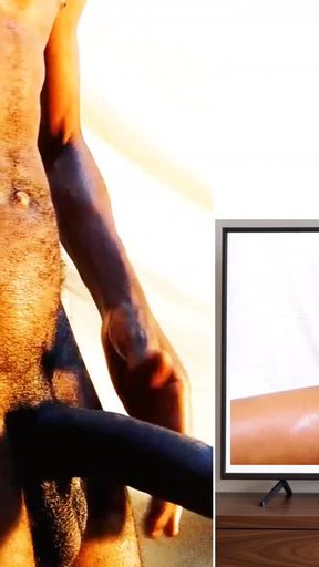 Male masturbation while watching hot and wet pussy masturbating. I enjoyed watching the xxx porn movie till I got CUM   Clip 2