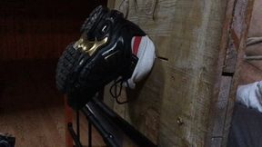 tickling a french sneaker guy on stock