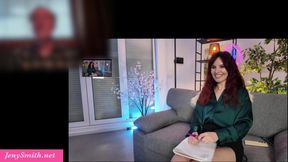 Hot MILF Jeny Smith hired a tutor to practice her English, but she ended up masturbating in front of him on webcam!