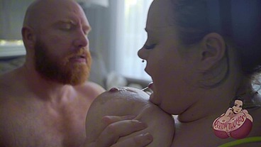 BBW fucks big white cock
