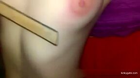 Self Punishment Aimed At My Perky Nipples