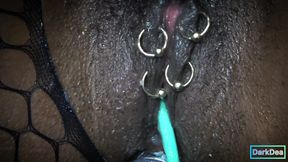 The fetish queen Dark Dea In ecstasy with intense and creaming masturbation of her divine pussy &amp; ass