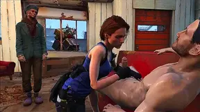 Sexy 3D Anime Fallout 4 Jill Valentine Sucks Dick & Hands Job Blissfully