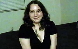 Fat ugly amateur eats cum