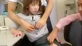 Surprised Asian Boss Gets Rough Office Sex Encounter