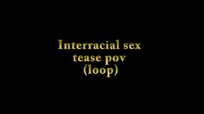 Interracial sex tease pov (loop)