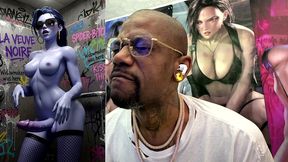 dancing petite transgender widowmaker cock teasing in this dirty cum covered bathroom stall, ai generated