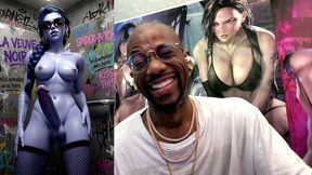 dancing petite transgender widowmaker cock teasing in this dirty cum covered bathroom stall, ai generated