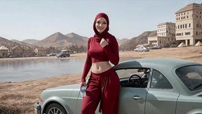 innocent muslim girl turned cum dumpster - gangbang bukkake cum overload (ai video)