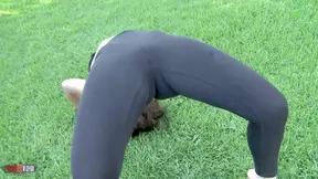Yoga teacher gets fucked hard while wearing tight spandex leggings