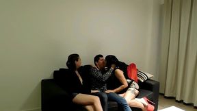 2 putas, decian ser de un trio , como termina ...