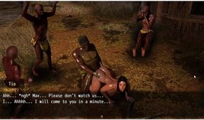 A Struggle with Sins - Tia Riding Stranger Dick While Cuck Boyfriend Watching and He Join for DP