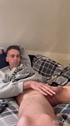 Stoner guy masturbates