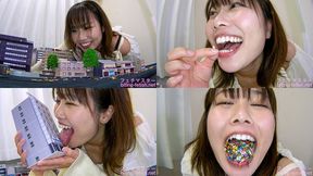 Michi Kitamura - Giantess Cute girl Michi's innocent destruction of the city part1 - 1080p