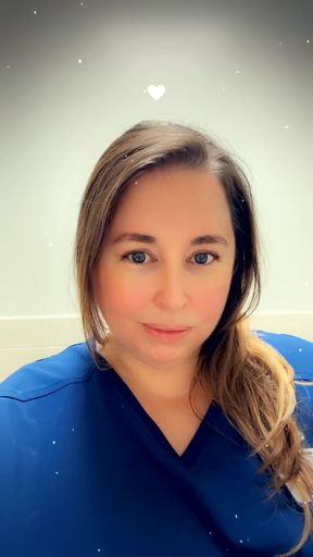Being a naughty nurse at work