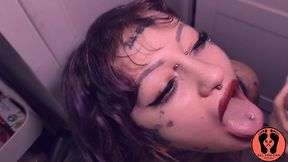 thick facial cumshot goth chubby girl
