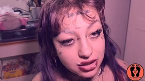 thick facial cumshot goth chubby girl