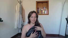 New Catsuit Try on with Heels and Boots