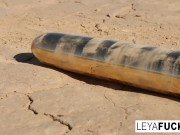 Leya the Viking takes a gold trophy up her ass