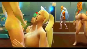 Naruto, Sasue Goku Enticed by Tempting Anime Wives in Secret Tryst
