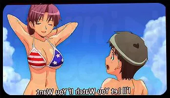 Seductive Beach Fantasy: Busty Anime Beauty Unleashed!