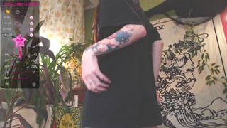 Goth girl tease bush!! natural hairy girl