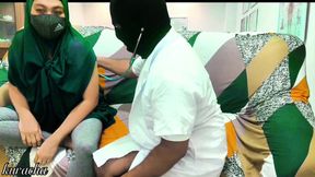 Please Doctor Don't make me Pregnant . Don't Come inside me. Eid Day Cheating wife ASMR Hardcore use Headphones