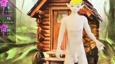 Elf Twink Outdoors Anal Toy Fun