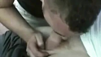 Twink gives amateur blowjob in truck and gets facial