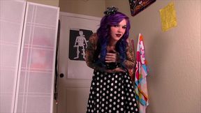 amai liv & kandy kummings self-shot webcam strip tease