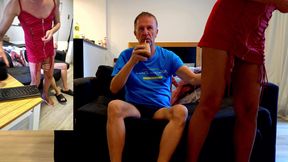 Latest Live Sex Show, Gigi and Dave, Shemale and Man Couple, POV, Behind the Scene, Webcam Sex, 02.09.2025